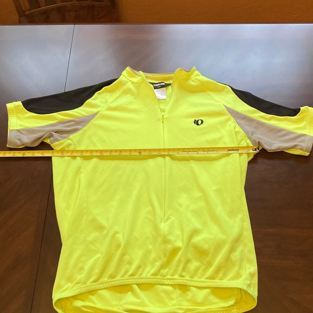 Pearl Izumi Men's Neon Yellow and Black Cycling Jersey